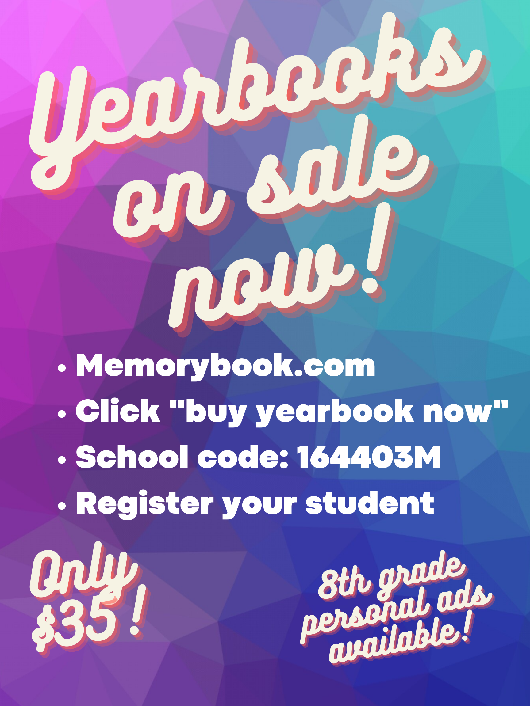 Order Yearbooks FLYER image
